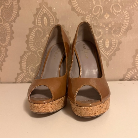 cole haan nike air peep toe pumps